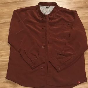 North Face long sleeve button down shirt